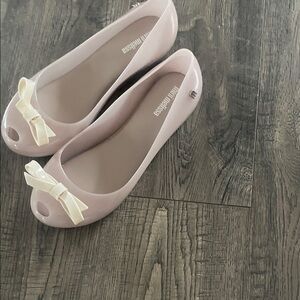 Mini Melissa flares with bow kids size 4